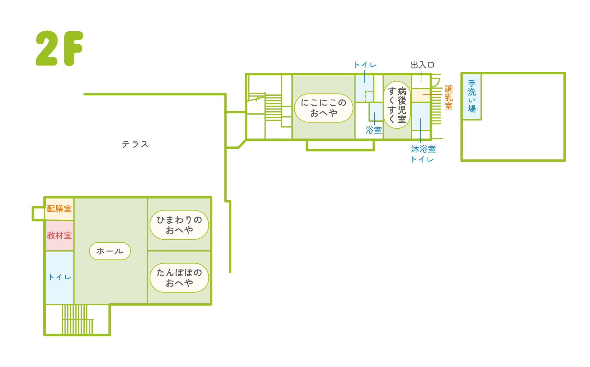 ふたばこども園2階間取り図